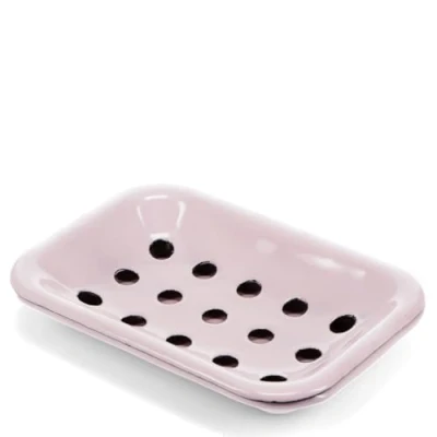 Image of Two Part Enamel Soap Dish Pink