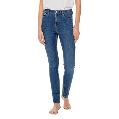 Image of MYT Womens Ladies High Rise Skinny Jeans in Blue Denim Size 10 Regular