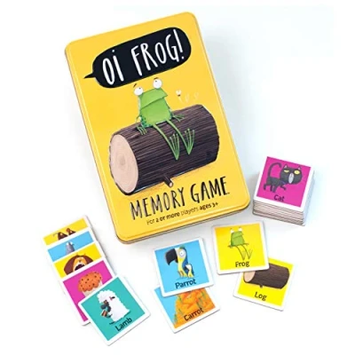 Image of Oi 7345 Frog Memory Card Game, Yellow