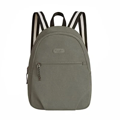 Image of Travelon Unisex&#039;s Coastal RFID Blocking Small Backpack, Oyster, One Size