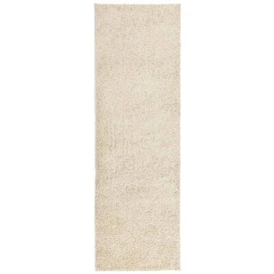 Image of vidaXL Shaggy Rug PAMPLONA High Pile Modern Gold 80x250 cm