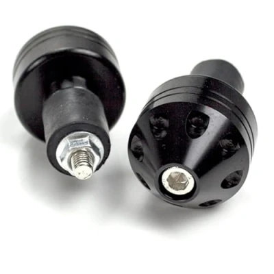 Image of Motorcycle Lextek Universal Weighted Handlebar Ends Black (HNDBE054) FROM CMPO