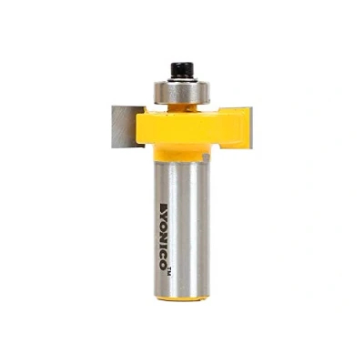 Image of Yonico 14186 Slot Cutter Router Bit, Cutting Height: 3/8&quot;, Depth: 3/8&quot; 1/2&quot; Shank
