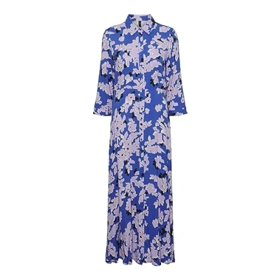 Image of YAS Yassavanna LONG Shirt Dress Maxi dress, Women&#039;s, Size: XXL, Dazzling blue