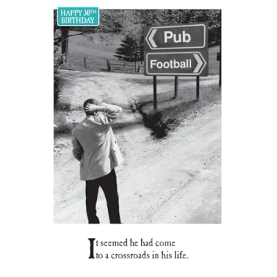 Image of On the Ceiling, 30th Birthday Card for Him, Age 30 Card, Funny a Boy