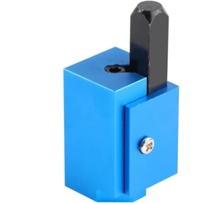 Image of Hinge Recess Squaring Corner Chisel, Quickly Square Up Rounded Corners, Mortises, Door Installation, Framing, Woodworking Wood Chiseling Tool Round (Blue)