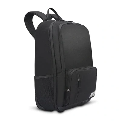 Image of Solo New York Unisex&#039;s Bleeker Rolling Backpack, Black, Fits up to 15.6&quot; Laptop