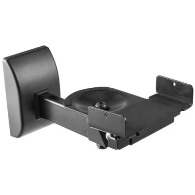 Image of AV:Link Universal Adjustable Side Clamping Speaker Wall Mount, Large or Small Speakers, Singular, 15kg Max weight load, Black