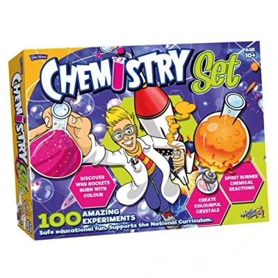Image of John Adams Chemistry Set: safe, educational fun, supports the National Curriculum Science and STEM Toys Ages 10+