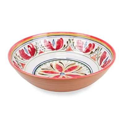 Image of Purely Home Mediterranean Outdoor/Camping/Picnic Melamine/Plastic Salad Serving Bowl