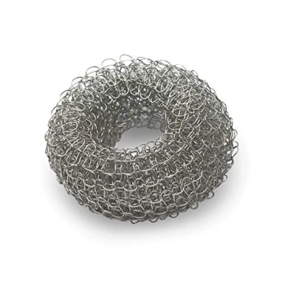 Image of Tredoni Reusable Limescale Remover Ring Boiler/Kettle Fur Descaler Stainless Steel Mesh 2x4cm