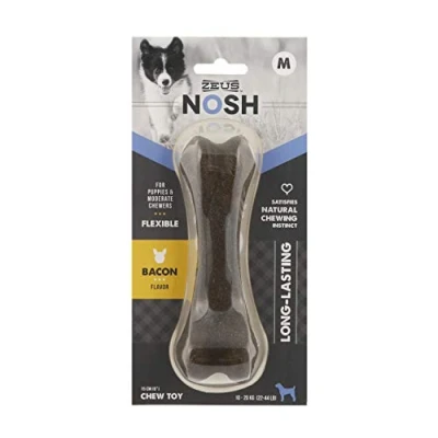 Image of Zeus NOSH FLEXIBLE Chew Bone for Puppies Bacon Flavour, Medium