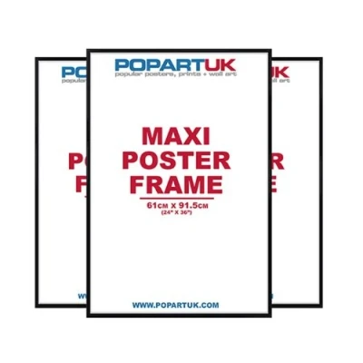 Image of Accessories 3 Pack Gloss Black Maxi Poster Frame 61x91.5cm