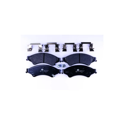 Image of MEAB3J2L361AB brake pad set HELLA 8DB 355 020 781 with acoustic wear warning caliper screws accessories FORD: Ranger Mk3