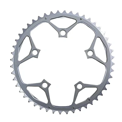 Image of CGN T.A. Specialites 110pcd Nerius Campagnolo Offset 10 Speed Chianring, Silver, Outer 52T