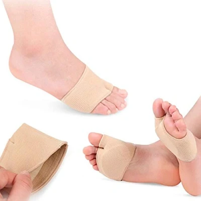 Image of PEDIMEND Fabric Metatarsal Sleeve with Cushion Gel Pads (1PAIR 2PCS) Relieve Ball of Foot Pain Morton&#039;s Neuroma Pad Provide Relief from Blisters/Callus/Post Surgery Unisex Care