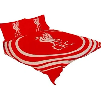 Image of Liverpool F.C. &#039;Pulse&#039; Reversible Double Duvet Quilt Cover Set
