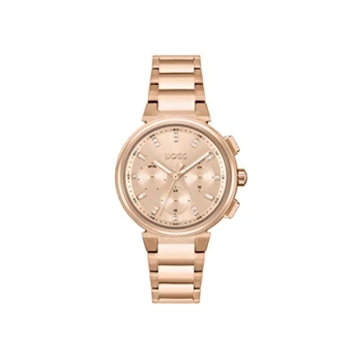 Image of BOSS Analogue Multifunction Quartz Watch for Women with Carnation Gold Colored Stainless Steel Bracelet 1502678