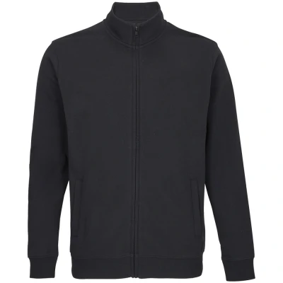 Image of SOLS Unisex Adult Cooper Full Zip Sweat Jacket (Black) Size 2XL