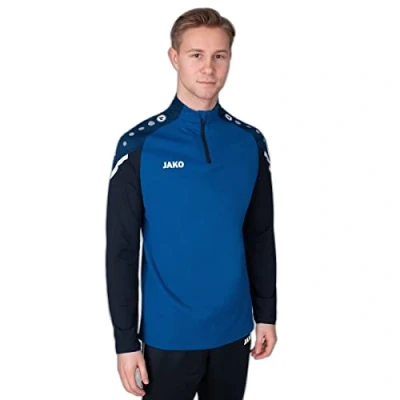 Image of JAKO Men&#039;s Ziptop Performance, Royal/Navy, M
