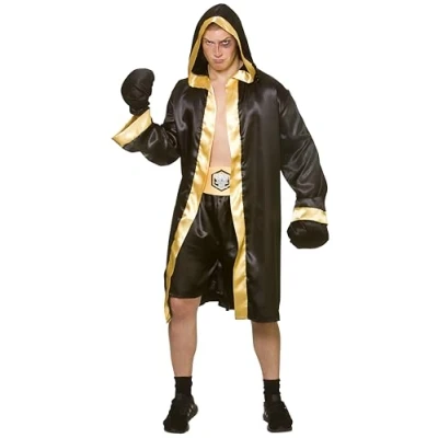 Image of Wicked Costumes Adult Men&#039;s Champion Boxer Fancy Dress Costume Plus Size