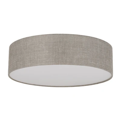 Image of Rondo 60cm Cylindrical Ceiling Light Linen 4xE27