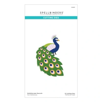 Image of Spellbinders S5 631 Kaleidoscope Peacock Etched Dies from The Belleview Collection