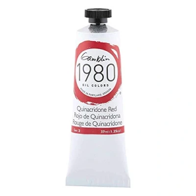 Image of Gamblin 1980 Oil Quin Red 37Ml