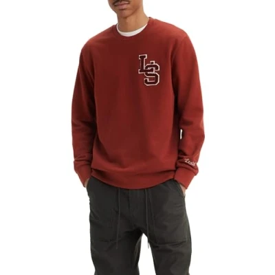 Image of Levi&#039;s THE Original CREW Sweatshirt, Men&#039;s, Size: XL, Fired brick