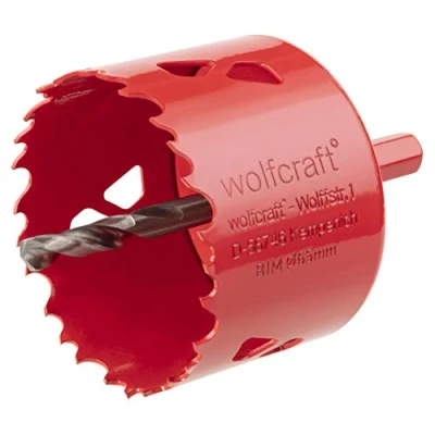 Image of wolfcraft Bi Metal Hole Saw, Ø 65 mm I 5473000 For drywall materials, wood, plastics and metals, cutting depth 40