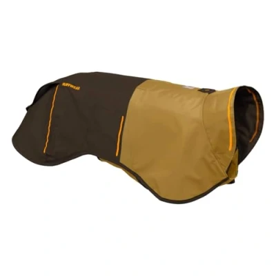 Image of RUFFWEAR Sun Shower Small Dog Rain Jacket, All Weather Coat, Waterproof Lightweight Weatherproof Vest Overcoat &amp; Size S, ‎Earth Brown