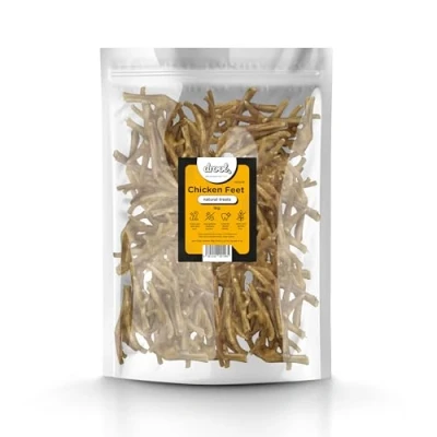 Image of Drool Pet Products Chicken Feet 1kg for Dogs 100% Natural Treats Tasty Dog Low Fat Treat