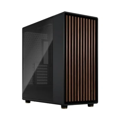 Image of Fractal Design North XL Charcoal Black TG three 140mm Aspect PWM fans included Type C USB EATX airflow full tower PC gaming case
