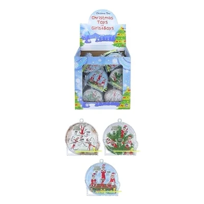 Image of Henbrandt 6 x Mini Elfin Around Christmas Pinball Puzzles for Kids Puzzle Toys Xmas Party Favour Stocking Filler Eve Box Loot Bag Fillers Boys and Girls