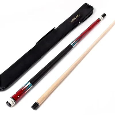 Image of Riley Unisex Centurion American Soft Pool Cue And Case Set, Red, 58 147cm EU