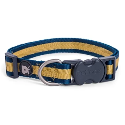 Image of Petface Ocra Stripe Pattern Dog Collar, X Small