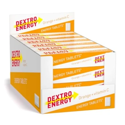 Image of Dextro Energy Orange Glucose Tablets with Vitamin C, 47 g, 24 Packs, Tablets, for a Quick Burst of