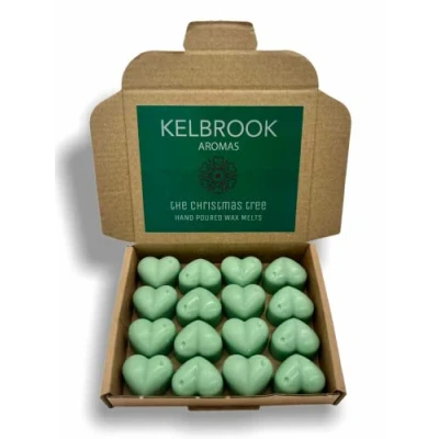 Image of Wax Melts Christmas Tree 16 Pack Strong Scented Made in The UK Plastic Free Vegan