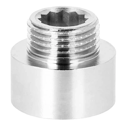 Image of BFG Plumbing Fittings Water Pipe Reducing Adapter, BSP Fittings, 3/4&quot; Female x 1/2&quot; Male, Chrome Plated Brass Joints and Connections, 10 Bar, Max. Temp. 120C, Connector