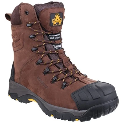 Image of Amblers Safety: Brown AS995 Pillar Waterproof Hi leg Lace up Safety Boot 13