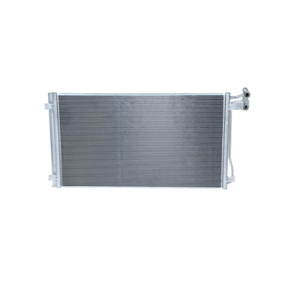 Image of 7N0816411, 7N0820411D, 7N0820411E Condenser NRF 350374 with dryer, seal ring 15,4mm 13,8mm Aluminium 677mm VOLKSWAGEN: Sharan II
