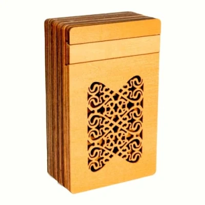 Image of Logica Puzzles Art. Medici&#039;s Box Wooden Brain Teaser Secret Difficulty 5/6 Incredible Leonardo da Vinci Collection