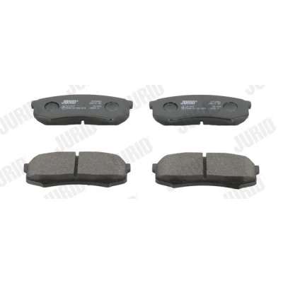 Image of 4605A458 Brake pad set JURID 572245J not prepared for wear indicator without accessories TOYOTA: HILUX 3 Pick up, Land Cruiser Prado 150