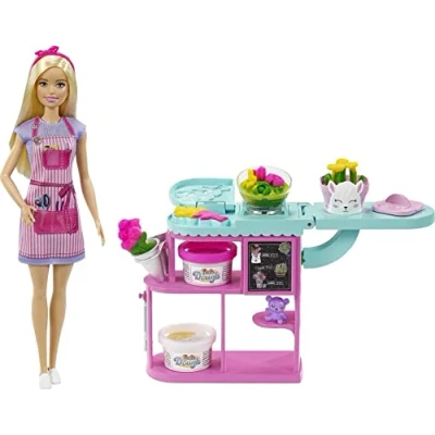 Image of Run a floral shop with the Barbie® florist doll and playset!