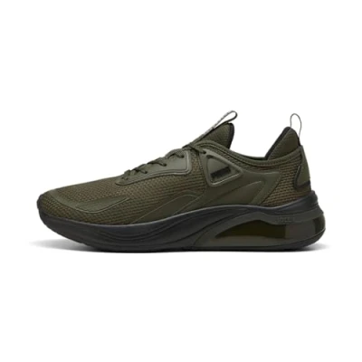 Image of Puma Unisex Cell Thrill Sneaker, Dark Olive Black, 11 UK