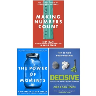 Image of Making Numbers Count [Hardcover], The Power of Moments &amp; Decisive How to Make Better Decisions Collection 3 Books Set