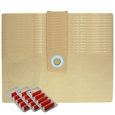 Image of SPARES2GO Strong Dust Bags for Titan 16L 20L 30L 40L Vacuum Cleaners (Pack of 15 + Fresheners)