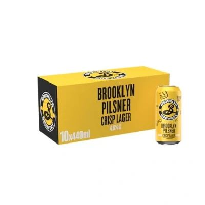 Image of Brooklyn Pilsner Lager Beer 440ml Can (Pack of 10)