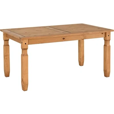 Image of Seconique Corona 5&#039; Dining Table in Distressed Waxed Pine