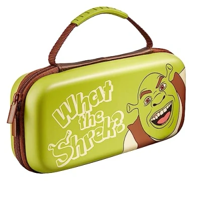 Image of Numskull Official Shrek Hard Shell Travel Case for Nintendo Switch and OLED Model 2021 Console Fits 10 Games Accessories